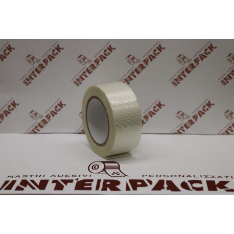 Nastro Rinforzato Colla Hot Melt A Croce H.50 Mm X 50 M